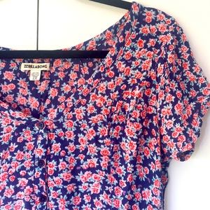 Billabong Button Down T-Shirt Dress